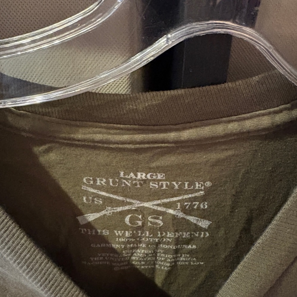 Grunt Style Grumpy Old Vet Tan T-Shirt - Picture 3 of 3